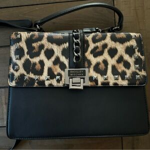 Badgley Mischka leopard bag. Never used